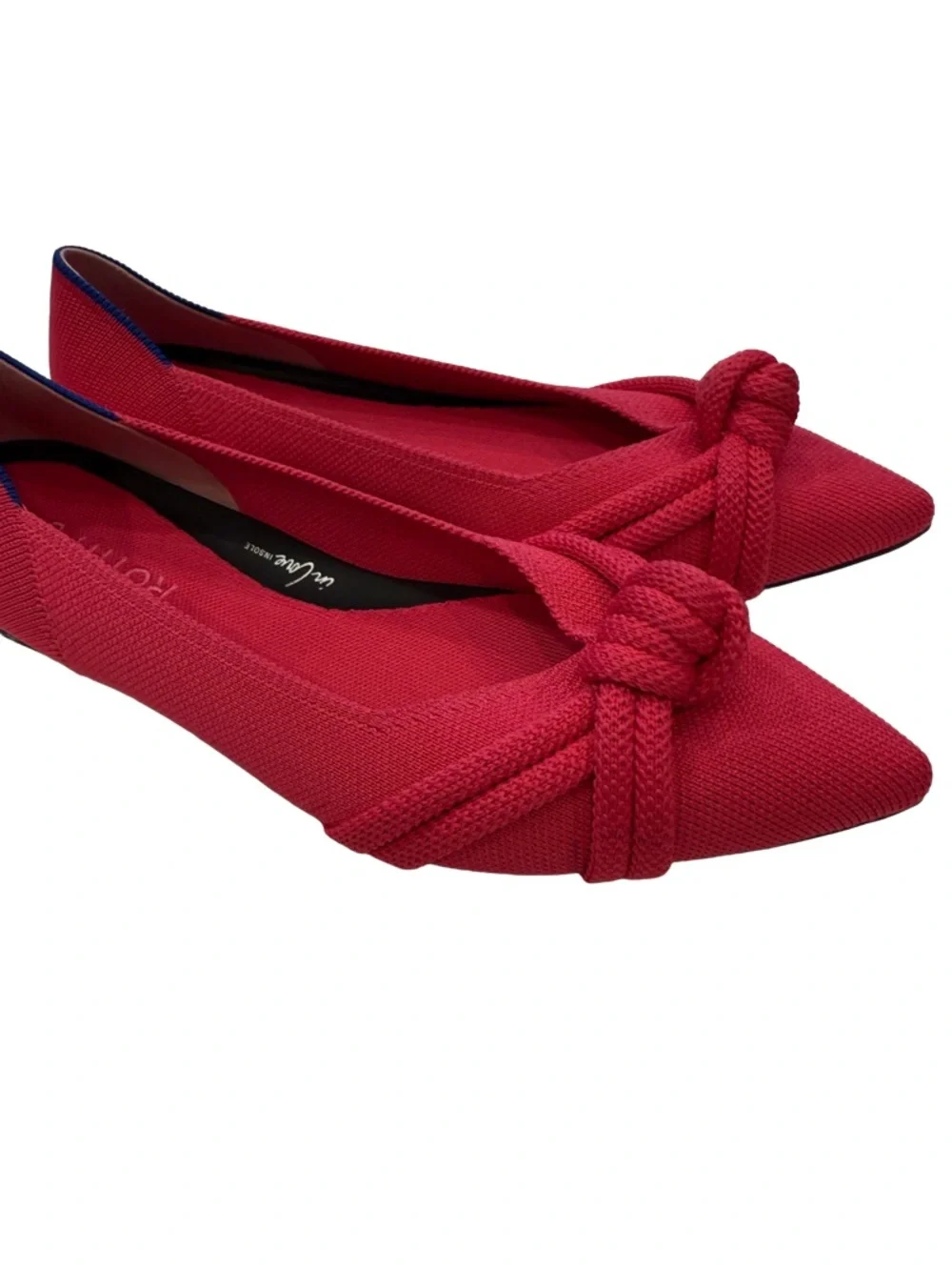 Rothy's Women’s Flats The Knot Point II Starfish Pink “In Love Sole” Sz 9 NEW - Picture 3 of 12